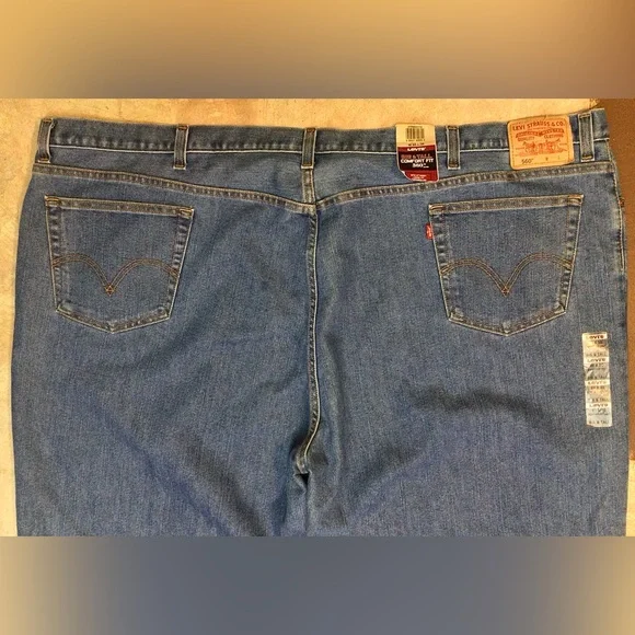 Levi's 560 Comfort 60x30 Big & Tall Loose Fit Denim Jeans - Men's - New! - Picture 7 of 9